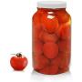 Kelley Allzweck Glas Mason Jar Ideal für Kombucha Tee Flaschen mit Kunststoffdeckel Fermentation Ausgezeichnet 1 Gallon Lagerbehälter Kilner Fido Versiegelte Luftdichte Liner Klar 100%