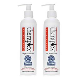 Theraplex Hydro Lotion - Daily Skin Maintenance and Dry Skin Protection, No Parabens or Preservatives, Noncomedogenic, and Hypoallergenic, Fragrance-Free - Dermatologist recommended - 8 oz (2-pack)