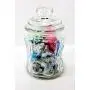 Backwoods Lighting LLC Süßglas 8oz mit Dichtungslid Glas Sammlerbehälter dekorativer Behälter 0103-3 Vintage Stil