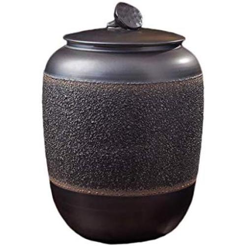 Ceramic Pottery Cereal Containers Canister Cookie Jar With Lids, Airtight Food Storage Containers Bins Large For Kitchen Pantry Organization Flour Rice Candy Bulk, 20L, 47x33cm