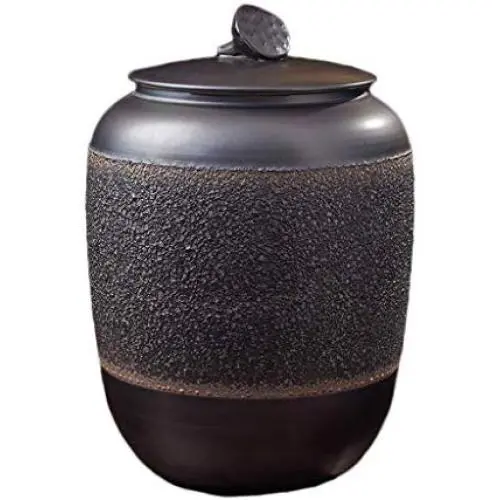 Ceramic Pottery Cereal Containers Canister Cookie Jar With Lids, Airtight Food Storage Containers Bins Large For Kitchen Pantry Organization Flour Rice Candy Bulk, 20L, 47x33cm Ceramic Pottery Cereal Containers Canister Cookie Jar With Lids, Airtight Food Storage Containers Bins Large For Kitchen Pantry Organization Flour Rice Candy Bulk, 20L, 47x33cm