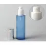 Bouteille en verre bleu ciel 100ml/3.4oz avec capuchon argenté brillant, vide, rechargeable, idéal pour cosmétiques, crèmes, maquillage, huiles essentielles, lotions et pompe à presser. Bouteille en verre bleu ciel 100ml/3.4oz avec capuchon argenté brillant, vide, rechargeable, idéal pour cosmétiques, crèmes, maquillage, huiles essentielles, lotions et pompe à presser.