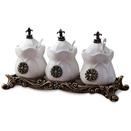 Mini Spice Jars Creative seasoning home European kitchen supplies bottle retro style suit