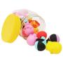SZBS Silicone Containers 20/can 3ml Skull-shape Containers Assorted Color Silicone Container For Dab Concentrate Containers Wax Oil Storage Jars Dab Containers (50)