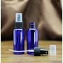 6Pcs 1oz/2oz 30ml/50ml Blue Plastic Bottle with Black Fine Mist Sprayers Essential oil Perfume Container for Home and Travel Use (50ml)