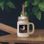 Brown Not Every Witch Lives In Salem Frosted Glass Mason Jar With Straw