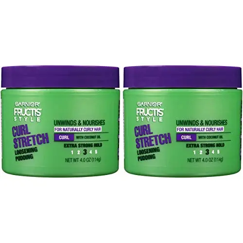 Pudding Garnier Fructis Style Curl Stretch, pour Cheveux Bouclés Naturels, 4 oz. (L'emballage peut varier), 2 Pièces Pudding Garnier Fructis Style Curl Stretch, pour Cheveux Bouclés Naturels, 4 oz. (L'emballage peut varier), 2 Pièces