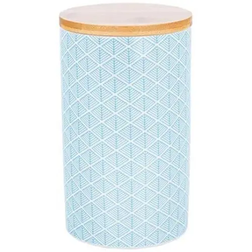 Coffret à thé, café et sucre en porcelaine Nicola Spring - Motifs géométriques bleu clair Coffret à thé, café et sucre en porcelaine Nicola Spring - Motifs géométriques bleu clair