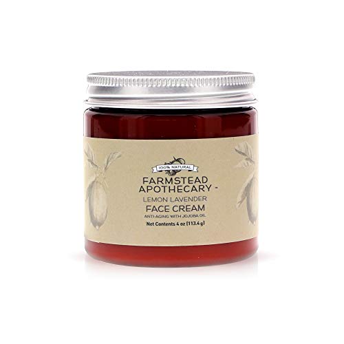 Farmstead Apothecary 100 % Natur Anti-Aging Gesichtscreme mit Jojobaöl, 4 oz (Zitrone Lavendel)