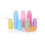 12PCS PET Plastic Flip Bottle Portable Travel Bottle Refillable Sample Container Jar Pot Vial Cosmetic Packing For Essential Oil Perfume Shampoo Shower Gel Emulsion Color Random