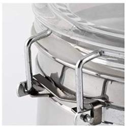 storage jar Grain container Food container Storage Box，Stainless steel sealed crisper coffee beans dry goods miscellaneous grains moisture storage box