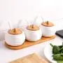 TNKML Ceramic Spice Jar 3 Piece Set Ceramic Spice Jar Spice Jar Vanilla Pot Seasoning Spice Jar Seasoning Box Storage Box Spice Jar TNKML Ceramic Spice Jar 3 Piece Set Ceramic Spice Jar Spice Jar Vanilla Pot Seasoning Spice Jar Seasoning Box Storage Box Spice Jar