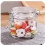1 Stück Honig Lagerbehälter Glas Jar Zuckerlöffel Gläser für Gewürze Potes Gläser zur Aufbewahrung abgedichtet wasserdicht, 500 ml