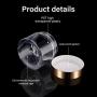 16 Pieces 60 ml/ 2 oz Round Clear Leak Proof Plastic Container Jars with Gold Lids Plastic Slime Jars Empty Slime Storage Containers Refillable Storage Favor Jars for Travel Cosmetic Lotion Creams