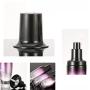 50ML 1.7 Ounce Gradient Purple Glass Pump Bottles Empty Refillable Lotion Bottle Upscale Travel Cosmetic Container Holder for Foundation Cleanser Essential Oils Liquids Cream