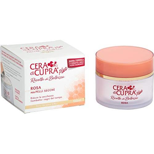 Cera di Cupra Plus ''Rosa per Pelli Secche'' Cream for Dry Skin, Anti-age Formula - 3.4 Fluid Ounces (100ml) Jar [ Italian Import ]