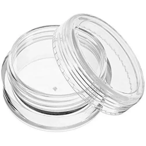 Bouteilles en plastique transparentes rondes 12 pièces avec couvercle à vis, accessoires et outil de stockage. Bouteilles en plastique transparentes rondes 12 pièces avec couvercle à vis, accessoires et outil de stockage.