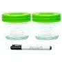 Glasbehälter für Babyflüssigkeit – Dicht, Luftdicht, zum Einfrieren & Zubereiten von selbstgemachter Babyflüssigkeit – Wiederverwendbar, BPA-frei, 6 x 4oz Set