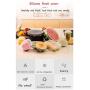Silicone Covers, Stretchy Food Lids, for Easy Use and Storage, for Platters, Dishes, Jars, Bowls, Pot and Fruits, Dishwasher, Microwave and Freezer Safe - 4.5 Inch (Size : 6 packs - 4.5 inch)