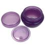 Beauticom 48 Pieces 10G/10ML Purple Frosted Container Jars with Inner Liner for Homemade Moisturizers, Lotions, Skin Care Products - BPA Free