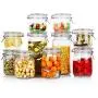 QIANZICAI Tea Cans, Multi-Purpose Glass Jars, Storage, Sealed Cans, Storage Bottles, 10 Sets Each