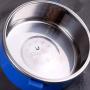 Lcxliga Insulation Thermal Lunch Box Stainless Steel Food Storage Container Portable Bento Box With Handle 5 Layers (Color : Blue)