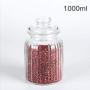 Kitchen Food Storage Jar Airtight Food Storage Sealed tank glass bottle of coarse grains of food Honey jam lemon pot little phial large storage tank Kimjang sub,1000ml 1994