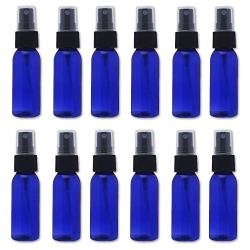 12Pcs Spray Bottle Refill Bottle Shading Subdivision Bottle Empty Container Misting 30ml Blue for Face