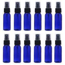 12Pcs Spray Bottle Refill Bottle Shading Subdivision Bottle Empty Container Misting 30ml Blue for Face