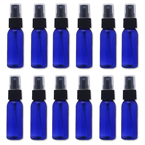 12 Stück Sprayflaschen Füllflaschen Farbverlauf-Flasche Leere Behälter Besprühflasche 30ml Blau für Gesicht