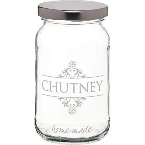 Home Made 454ml Decorated Chutney Preserving Jar Home Made 454ml Decorated Chutney Preserving Jar