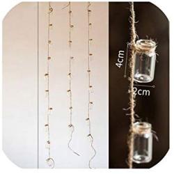 Mini Glass Storage Bottle Scandinavian Nordic Glass Bottle String Creativity Storage Jar Organizer Flower Container Decor Home,3 Strings 27 Bottles