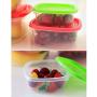 Yudesun Reusable Food Storage Boxes - 7PCS Square Storage Jars Rainbow Coloured Plastic Tubs Microwave Freezer Box Ideal for Lunches and Meal Prep