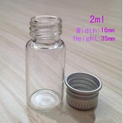 Mini Glass Bottle With Inner Pad/Stopper And Aluminum Caps, 2,3,5,7,10,15,20Ml, Glass Jars, Idea For Wedding And Parties,Inner Stopper Only