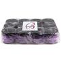 Beauticom 2 oz. (60g /60ML) (Quantity: 36 Packs) Thick Wall Round Leak Proof PURPLE CLEAR Acrylic Jars with BLACK Lids for Beauty, Cream, Cosmetics, Salves, Scrubs