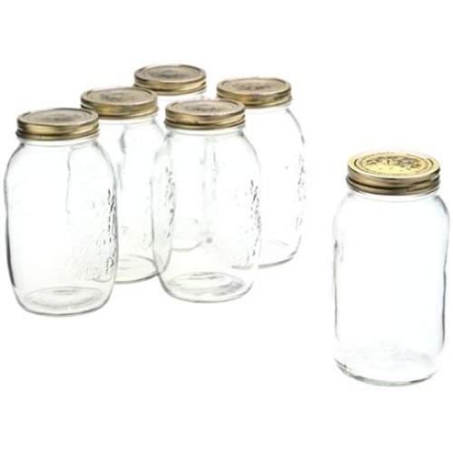 Bormioli Rocco Quattro Stagioni 50 3/4 Ounce Canning Jar, Set of 6