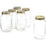 Bormioli Rocco Quattro Stagioni 50 3/4 Ounce Canning Jar, Set of 6