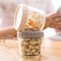 Yl Ly Stackable Glass Sealed Cans Kitchen Transparent Jar Glass Bottle Candy Jars Grain Storage Tanks Light Powder