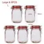 Sacs de Conservation Alimentaire à Motif Mason en verre, 5 pièces, Idéal pour les Collations, les Bonbons, les Fruits Frais - Grande Taille Sacs de Conservation Alimentaire à Motif Mason en verre, 5 pièces, Idéal pour les Collations, les Bonbons, les Fruits Frais - Grande Taille