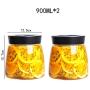 Bocal en verre scellé YYMFG avec couvercle, pot de rangement en verre pour la maison, collection d’envases étanches vintage pour aliments secs, 900ml (0,9L) (Taille : 900ml1) Bocal en verre scellé YYMFG avec couvercle, pot de rangement en verre pour la maison, collection d’envases étanches vintage pour aliments secs, 900ml (0,9L) (Taille : 900ml1)