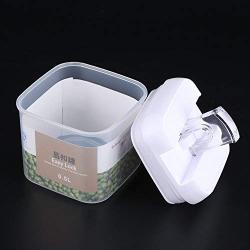 Idalinya Food Storage Box Sealed Food Storage Box Grain Nuts Cereal Transparent Container Kitchen Accessories(0.5L)