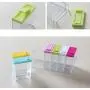 SANGAITIANFU 6 Pcs Transparent Kitchen Seasoning Bottle Storage Box Salt Pepper Jar