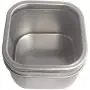 Secret for Longevity 6-Pack of Small 4 Ounce Silver Metal Box Square Rectangle Storage Tin Container Set with Large Clear Window Lids 2.5" x 2.5 inch Base x 1.5" inches Tall Secret for Longevity 6-Pack of Small 4 Ounce Silver Metal Box Square Rectangle Storage Tin Container Set with Large Clear Window Lids 2.5" x 2.5 inch Base x 1.5" inches Tall