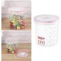 UPKOCH 1000ML Clear Moistureproof Cans Plastic Sealed Storage Canister Food Storage Containers for Snack Spice Grain Cereals
