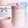 Home By Jackie X789 Set of 3 Metal Kitchen Food Storage Tin Canister/Jar/Container with Flower Lid (pink)