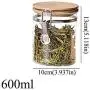 Bouteilles de Rangement à Manger avec Couvercle pour Épices, Confitures, Produits Alimentaires, Thé, Café, Sucre – Récipients en Verre, 600 ml (1,51 lb) Bouteilles de Rangement à Manger avec Couvercle pour Épices, Confitures, Produits Alimentaires, Thé, Café, Sucre – Récipients en Verre, 600 ml (1,51 lb)