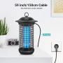 Sahara Sailor Bug Zapper for Outdoor and Indoor, 4000V Electric Weaherproof Pest Control Mosquito Zappers Killer Trap, Electronic Fly Insect Trap for Home, Garden, Backyard, Patio