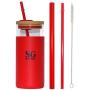 Cup, Red tumbler with straw, 20 OZ tumbler, red cup with straw, glass cup, coffee cup, tumbler with straw, glass tumbler with straw and lid, Cute coffee cups, hot coffee cups, smoothie cups