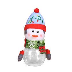 Wllsagl Xouwvpm Child Kids Christmas Candy Jar Storage Bottle Santa Bag Sweet Christmas Box Gift Plastic Transparent Gift Box For Christmas Candy Cans (Multicolor E)