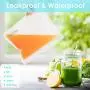 Wiederverwendbare Lebensmittelbehälter, 6er Pack Extra Dicke, Undurchlässige, Abbaubare Gefrierbeutel, FDA-Grade PEVA-Sandwich- & Snackbeutel, Freistehende Lunchtasche für Kinder, Obst, Reisen, Heimorganisation